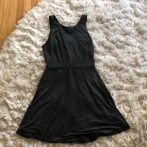Sparkly Black Dress With Deep Back